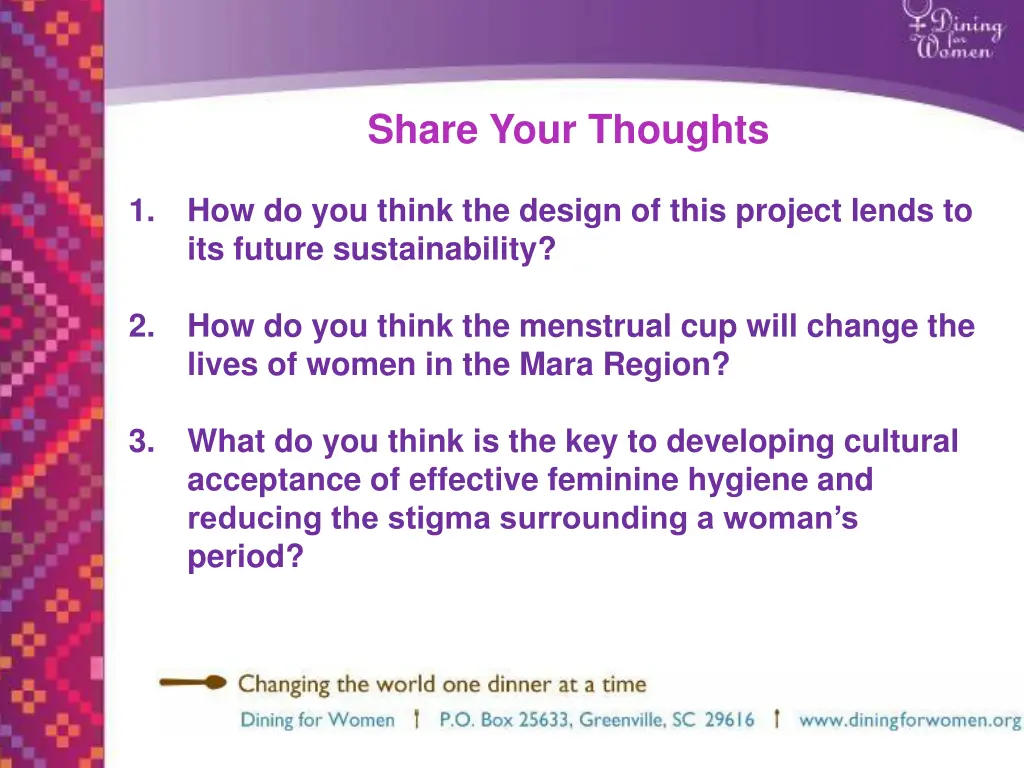 share your thoughts
