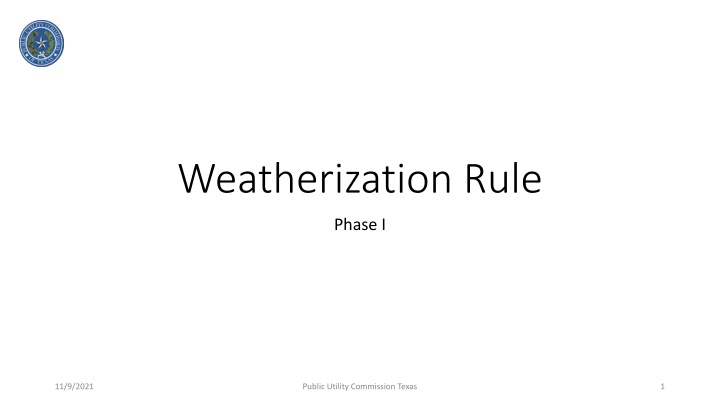 weatherization rule