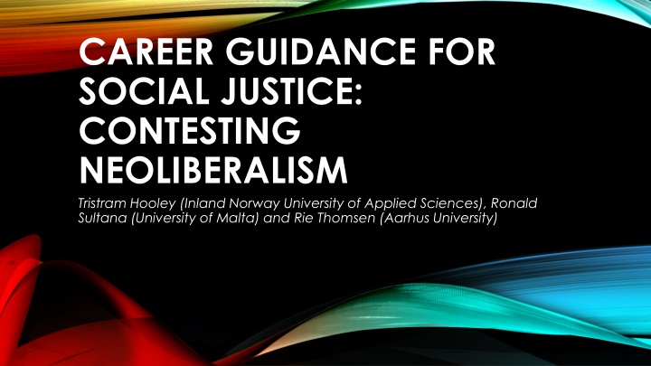 career guidance for social justice contesting