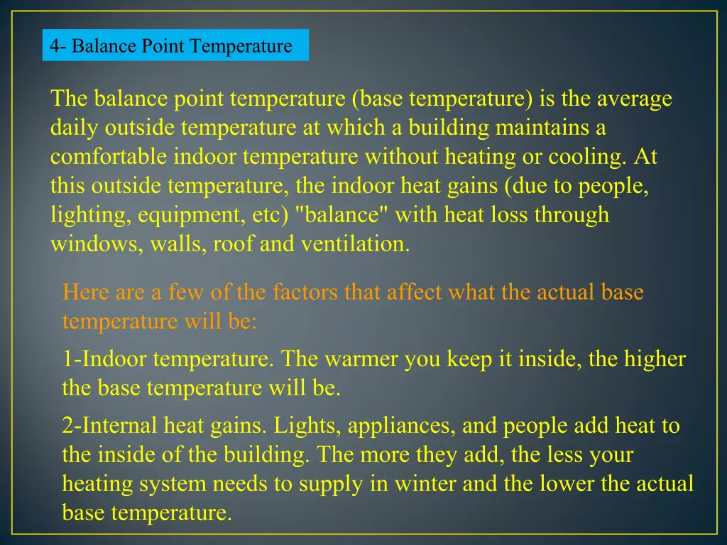 4 balance point temperature