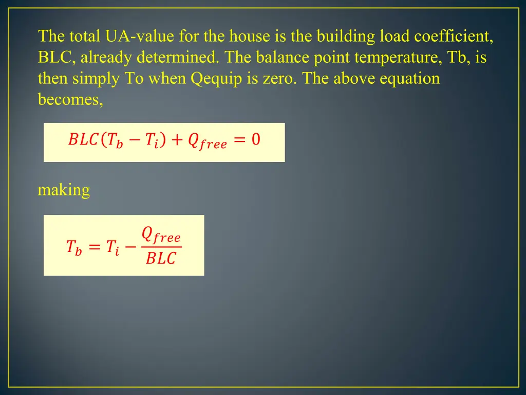 the total ua value for the house is the building