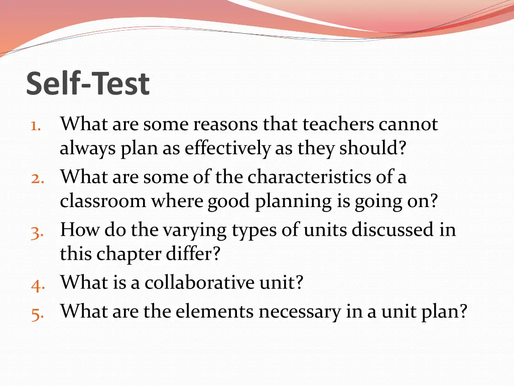self test