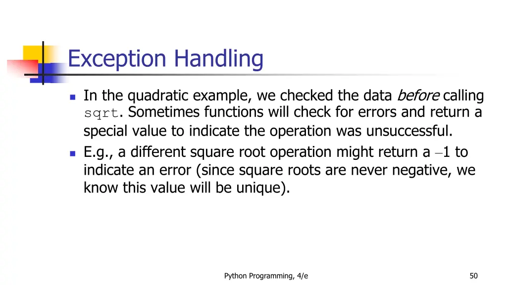 exception handling 1