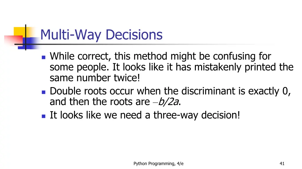 multi way decisions 1