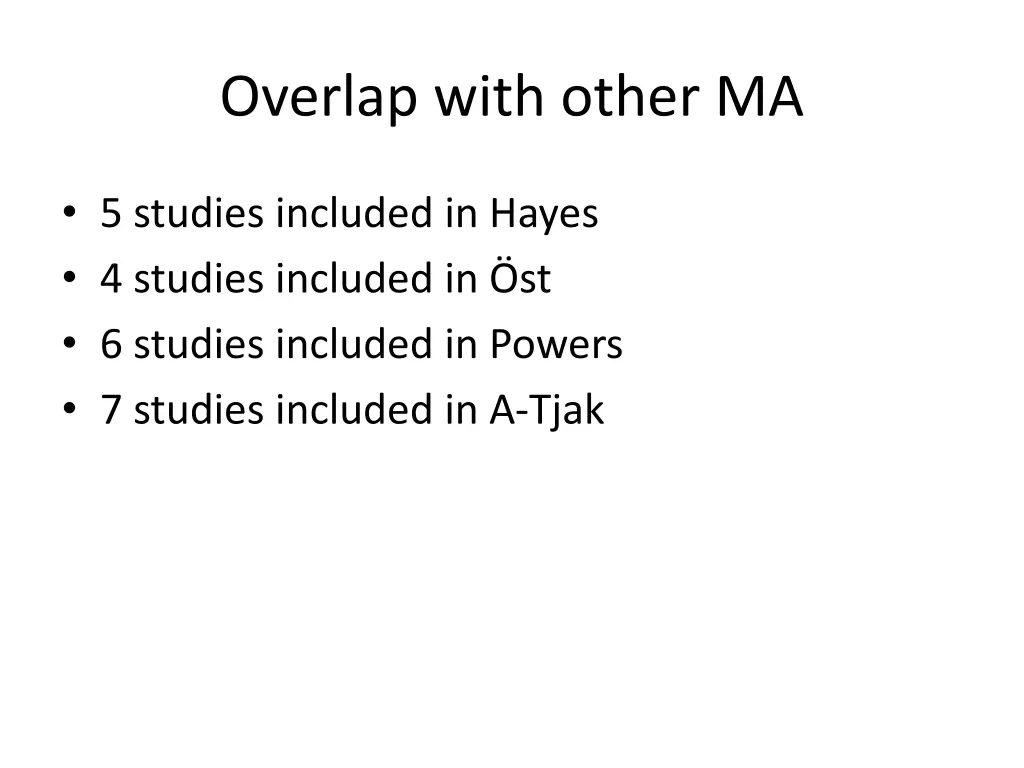 overlap with other ma 3