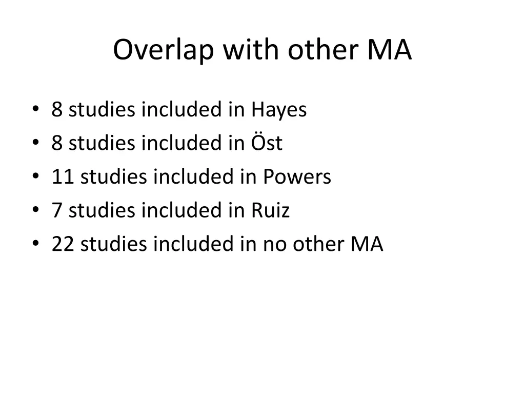overlap with other ma 4