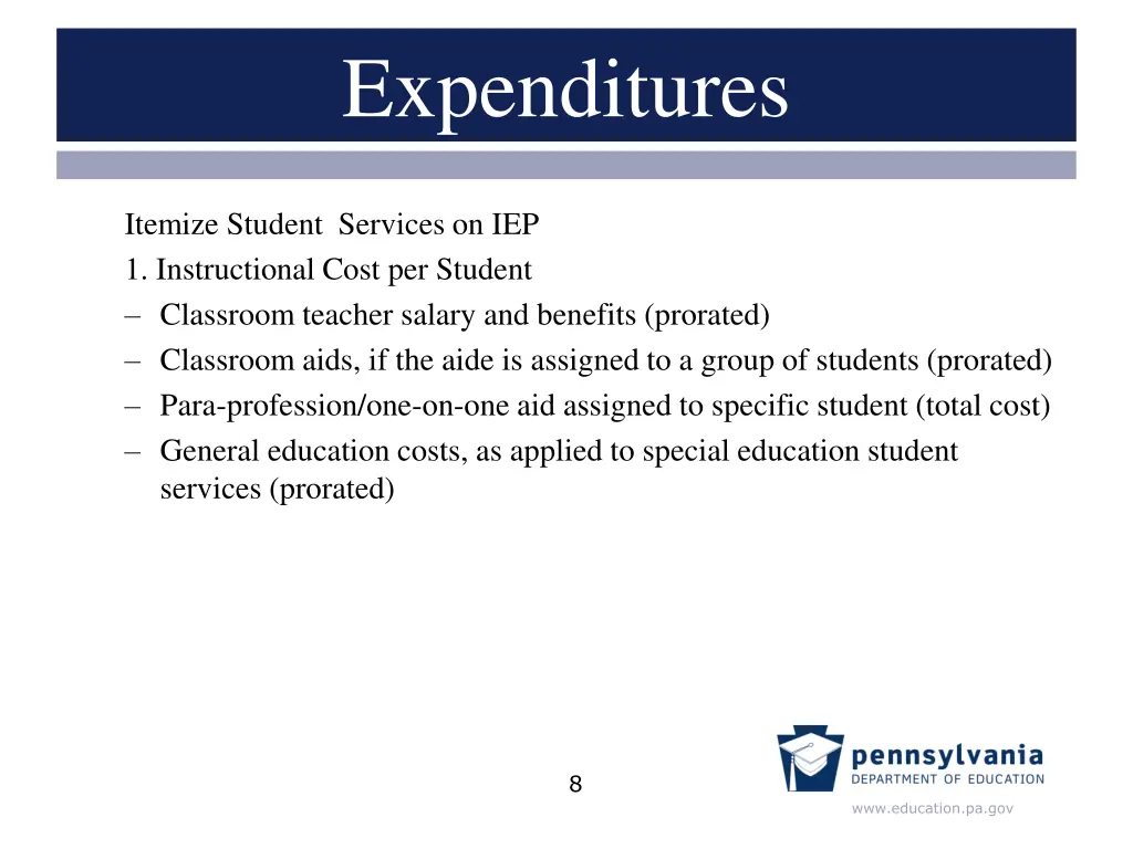expenditures