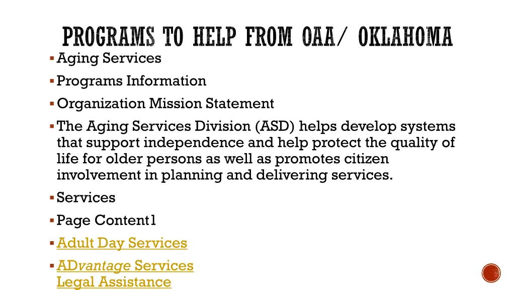 programs to help from oaa oklahoma aging services