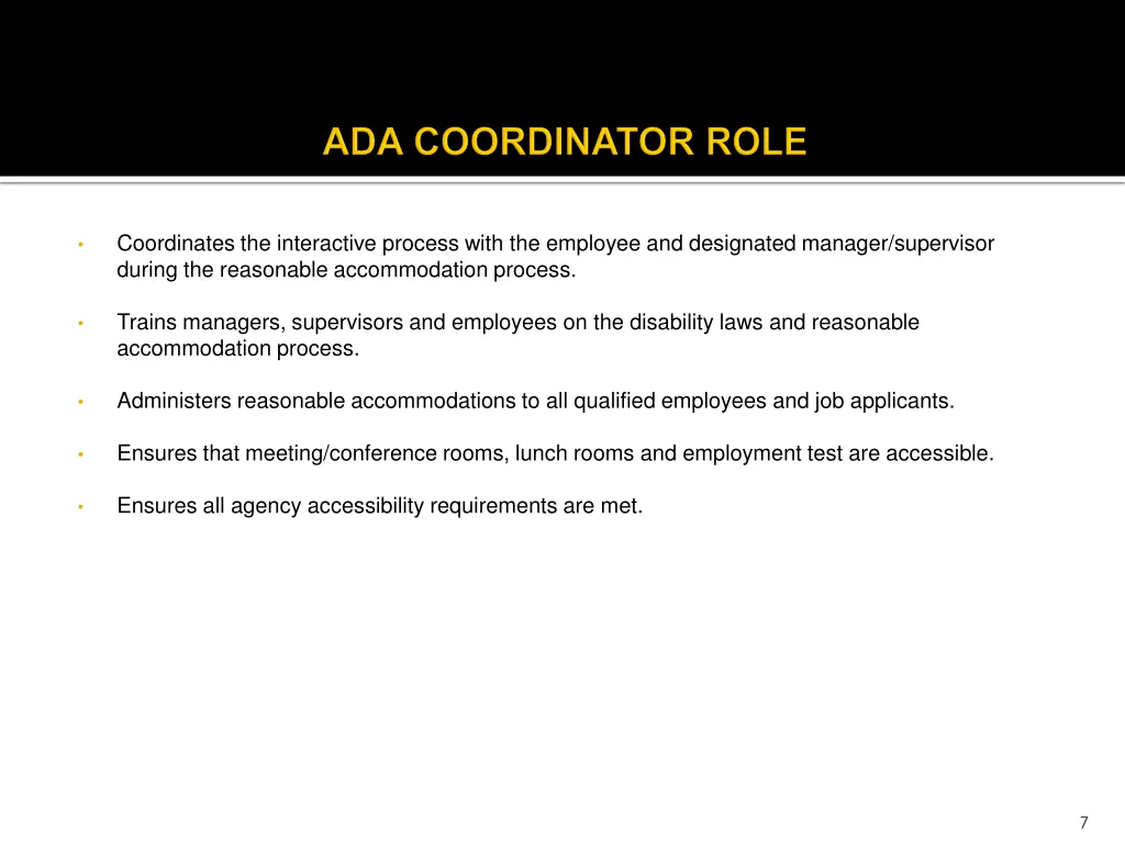 coordinates the interactive process with