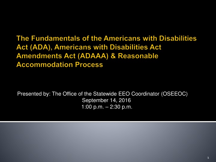 presented by the office of the statewide