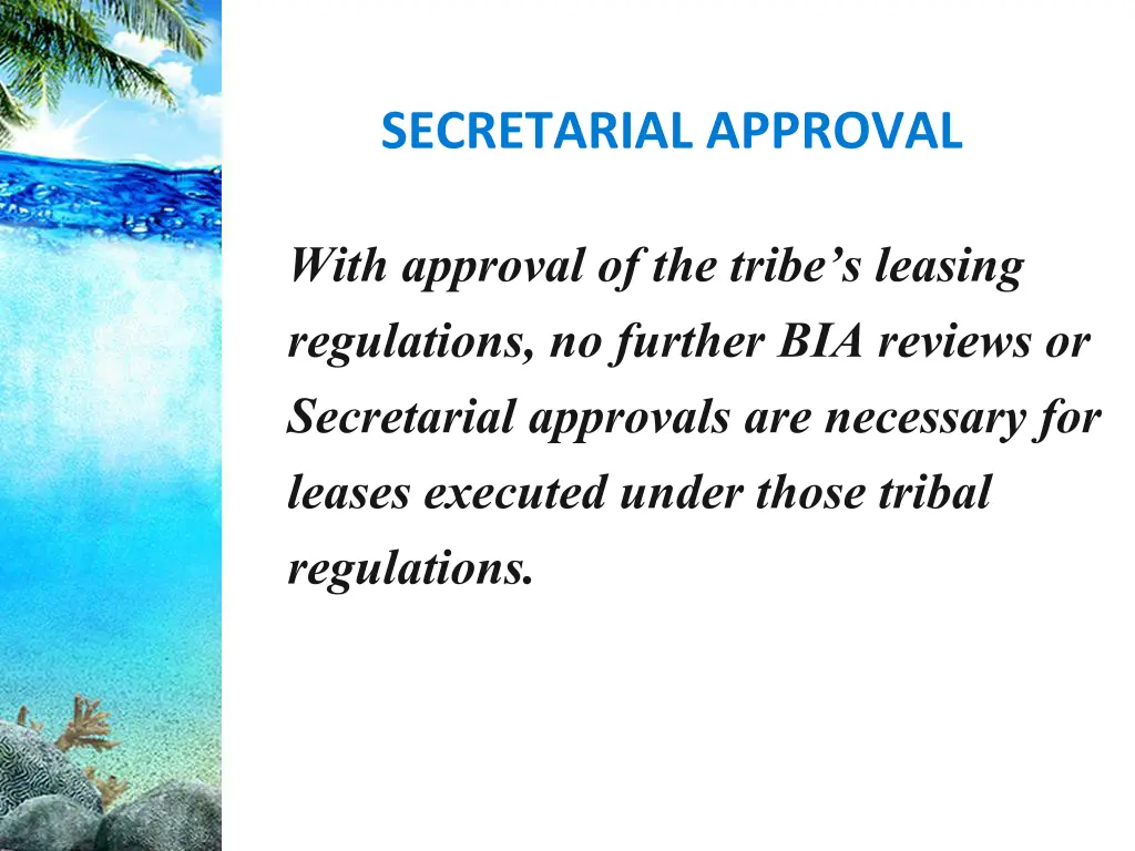 secretarial approval