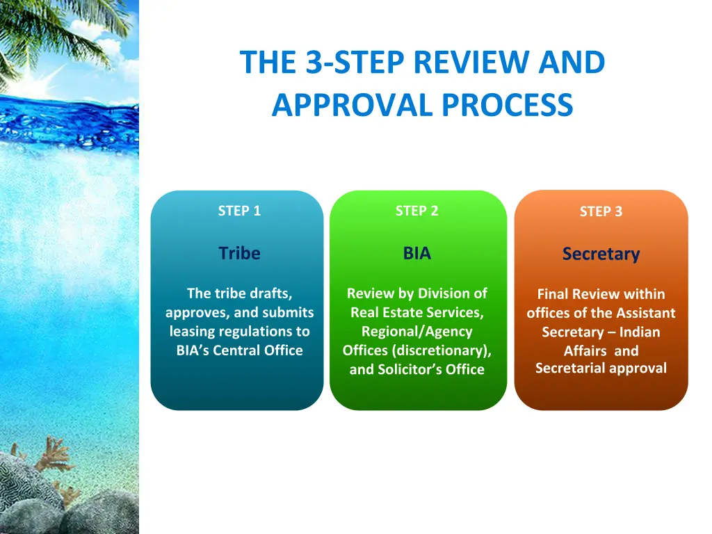 the 3 step review and approval process
