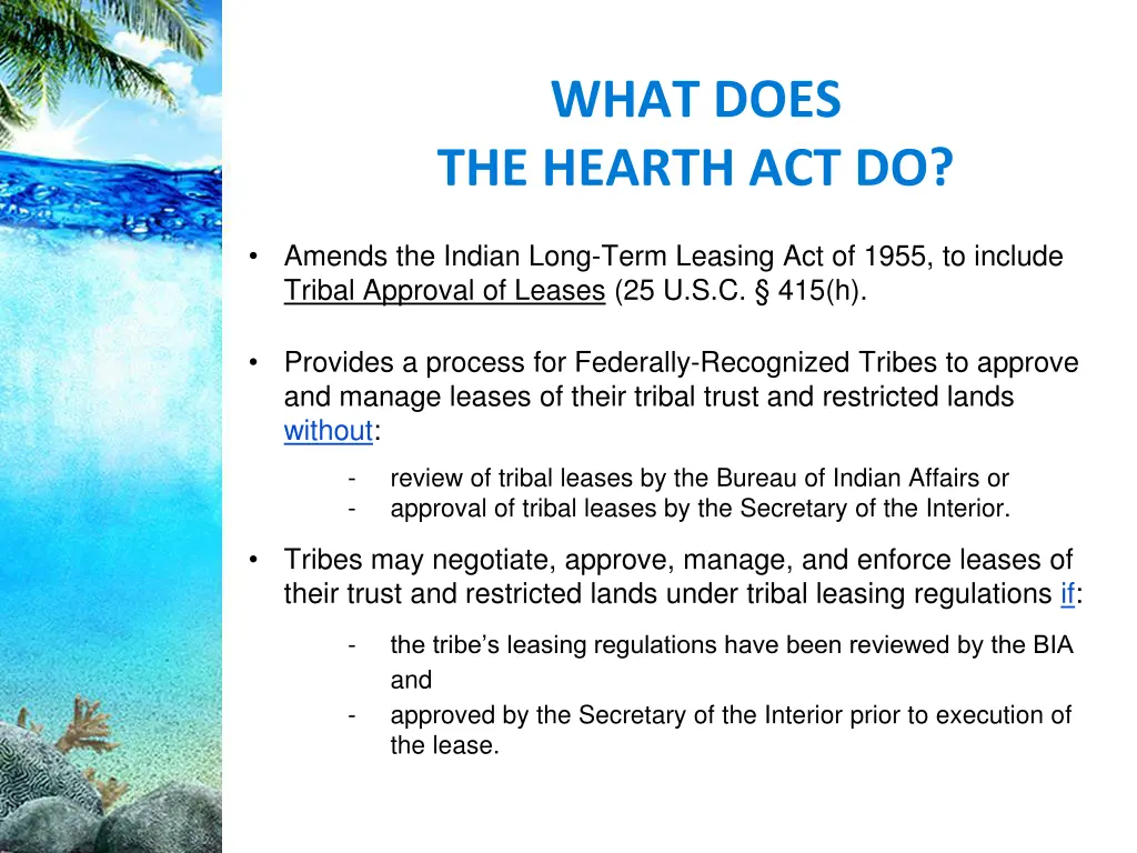 what does the hearth act do