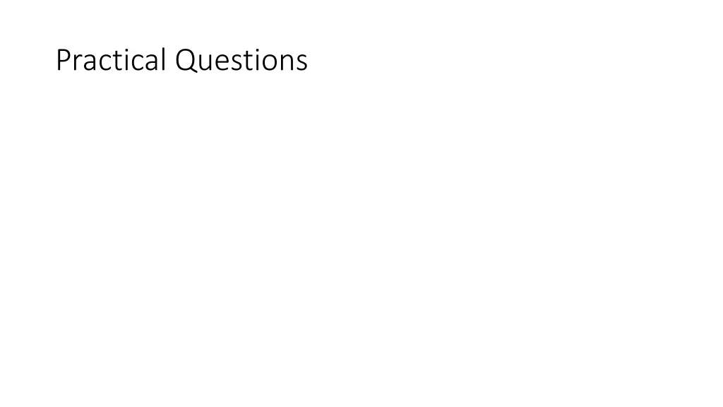 practical questions 1