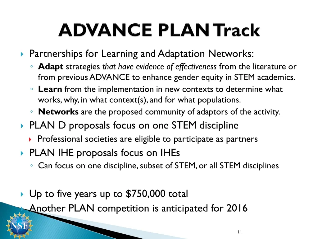 partnerships for learning and adaptation networks