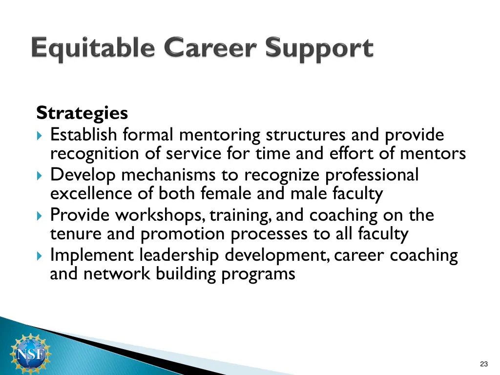 strategies establish formal mentoring structures