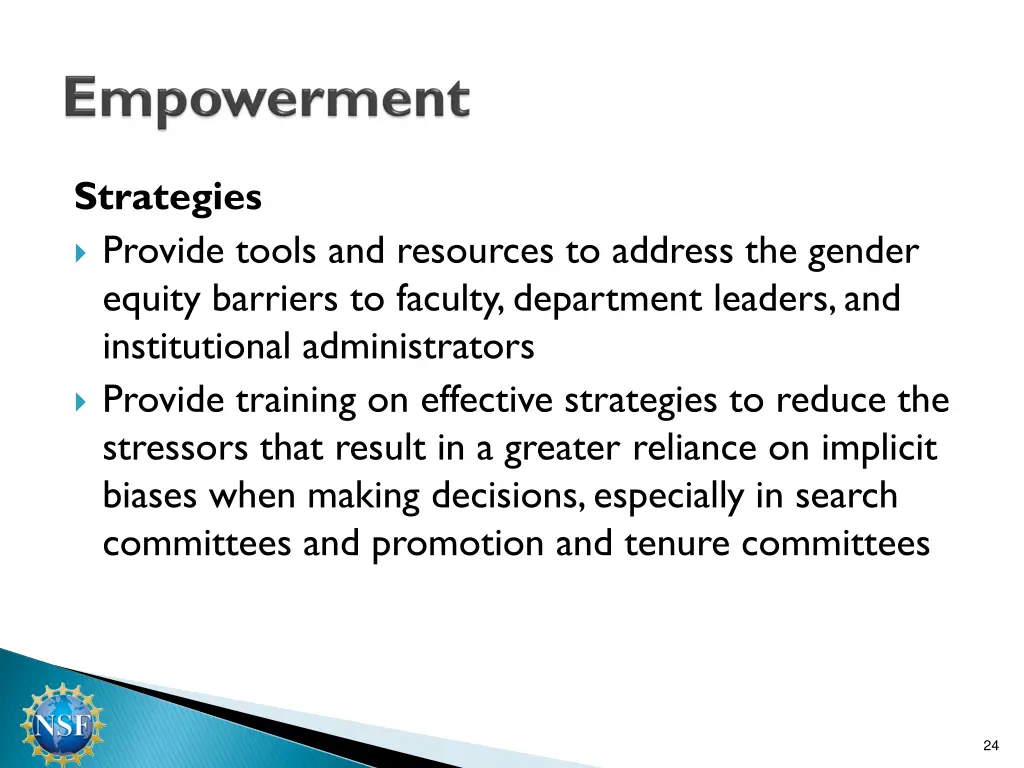 strategies provide tools and resources to address