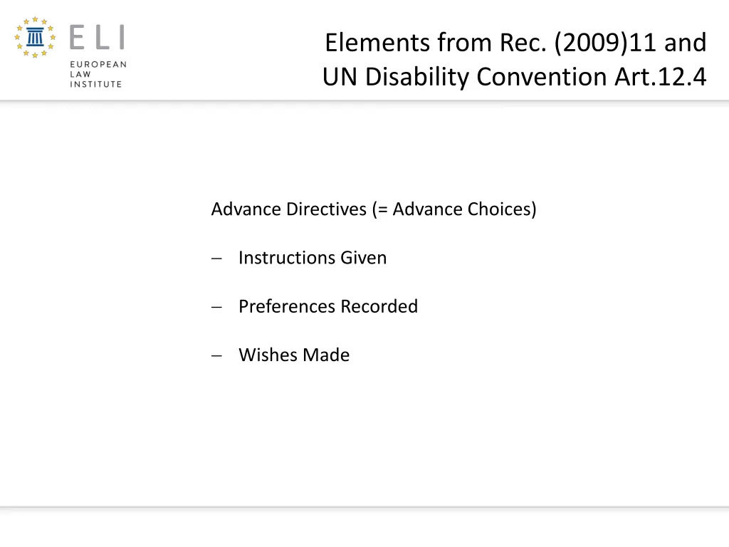 elements from rec 2009 11 and un disability