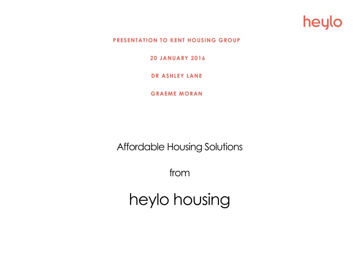 presentation to kent housing group