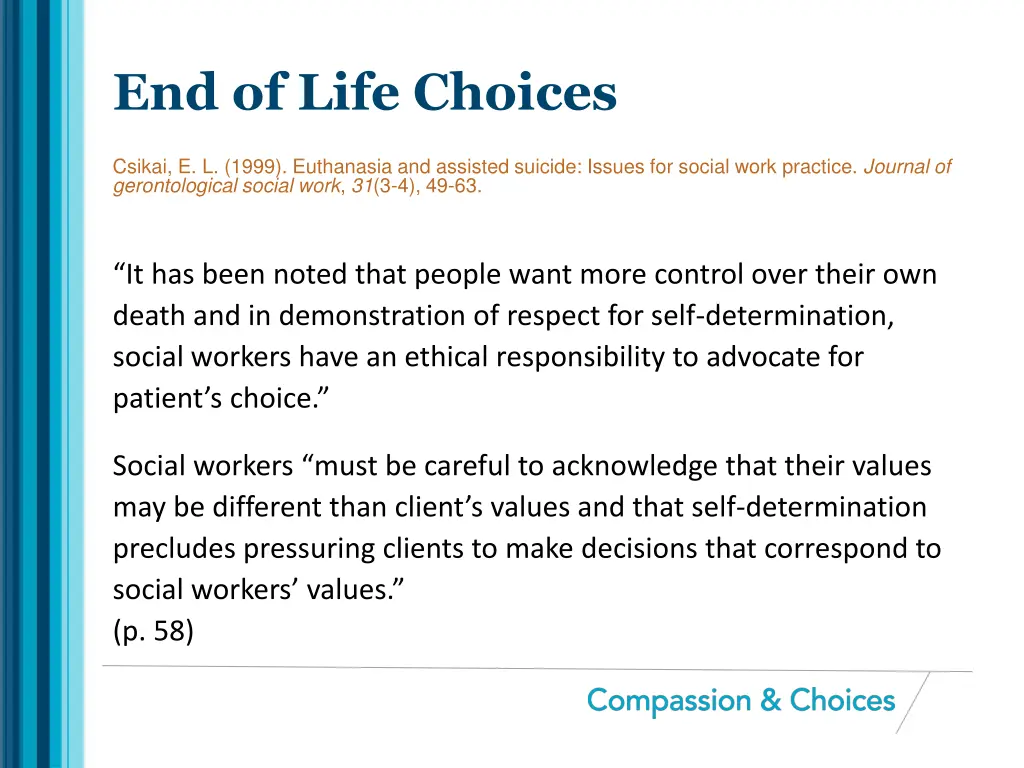 end of life choices 1