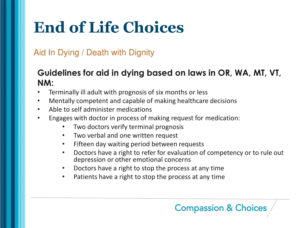 end of life choices 8