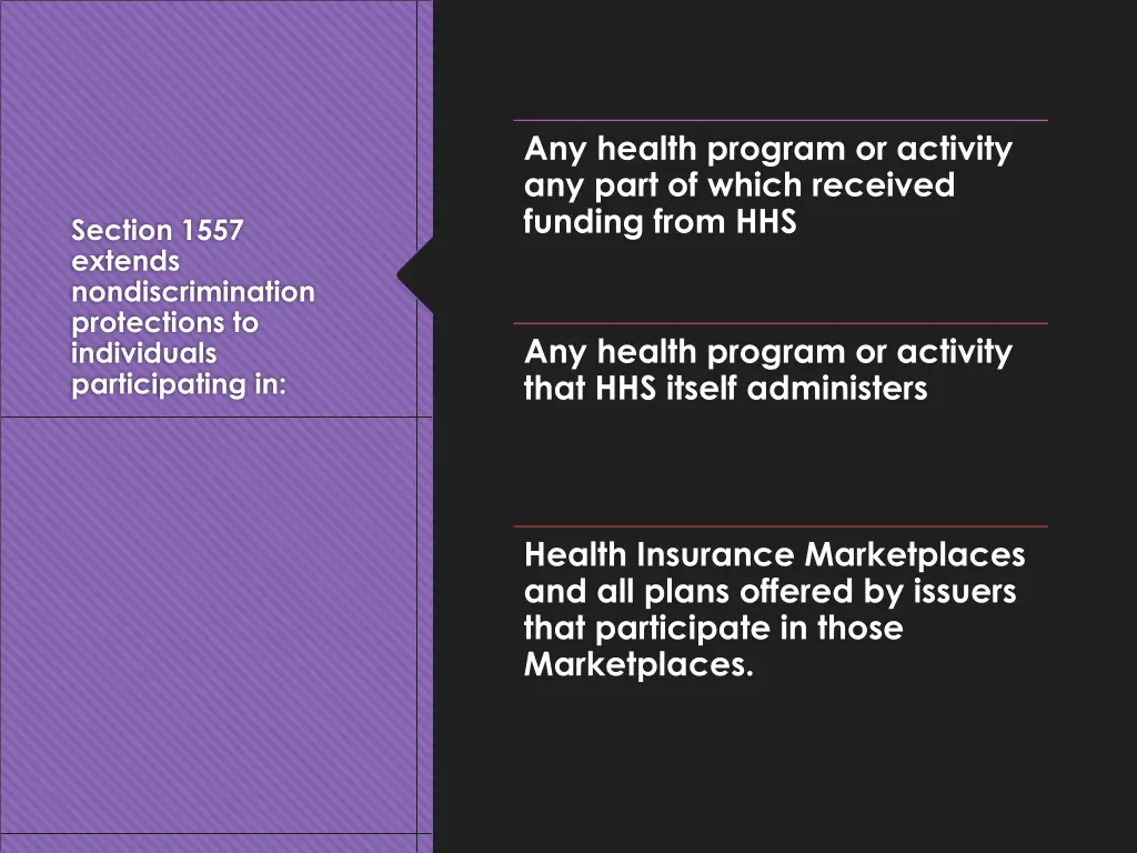 any health program or activity any part of which