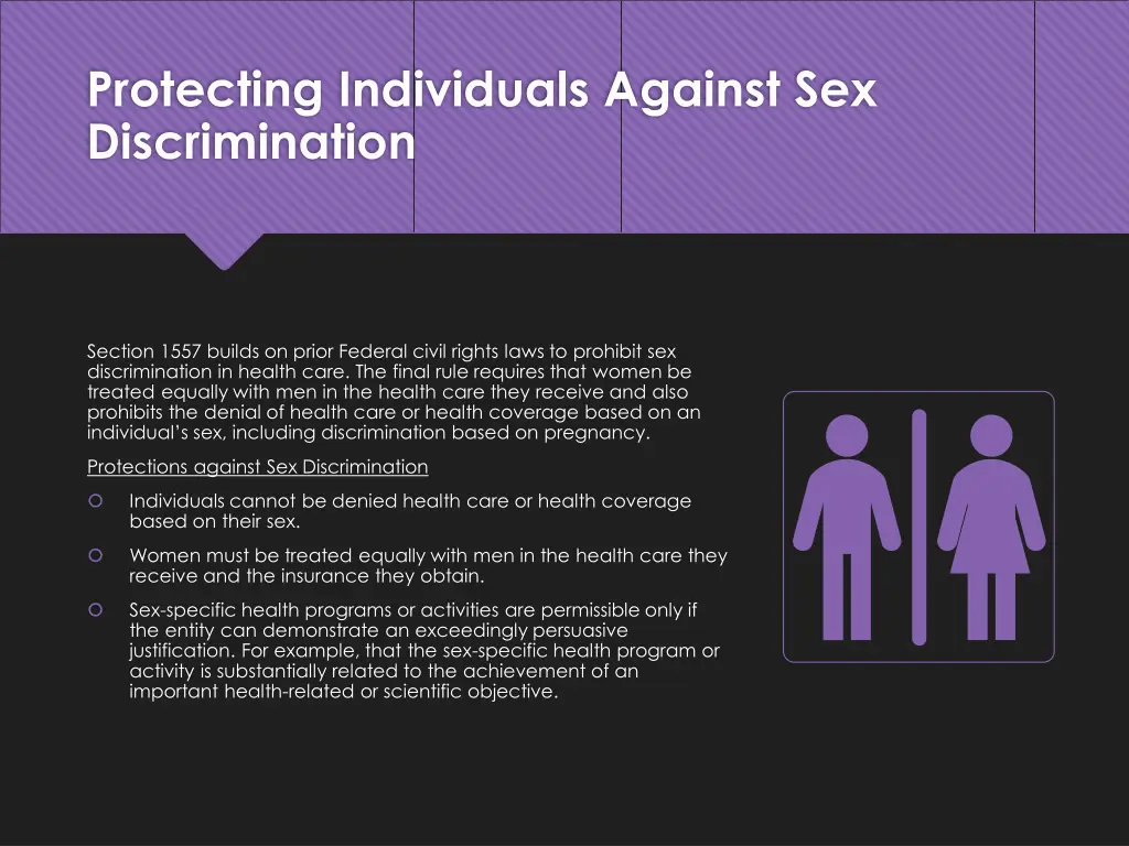 protecting individuals against sex discrimination