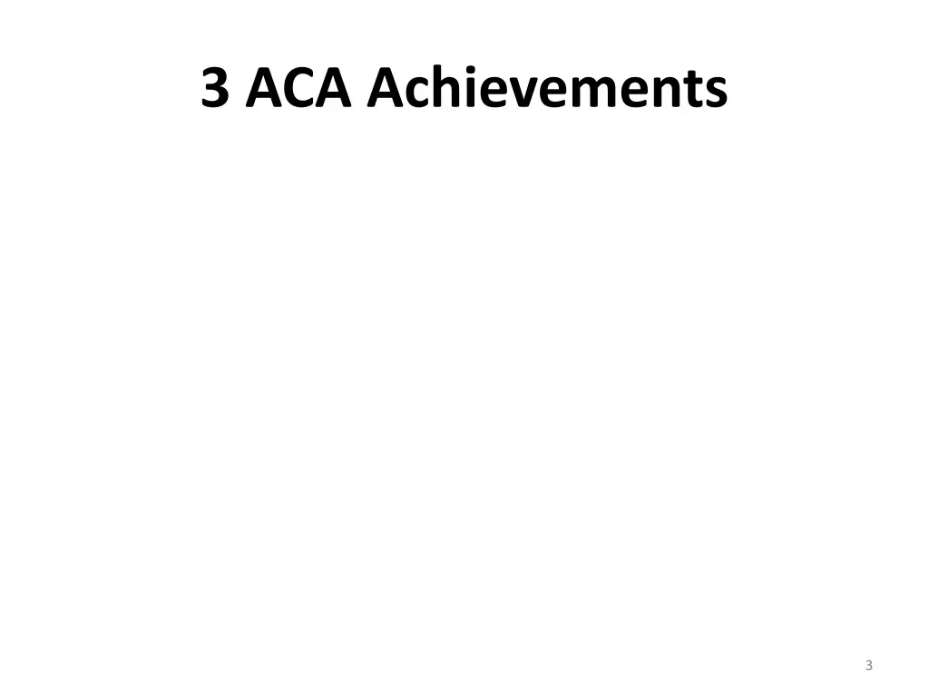 3 aca achievements