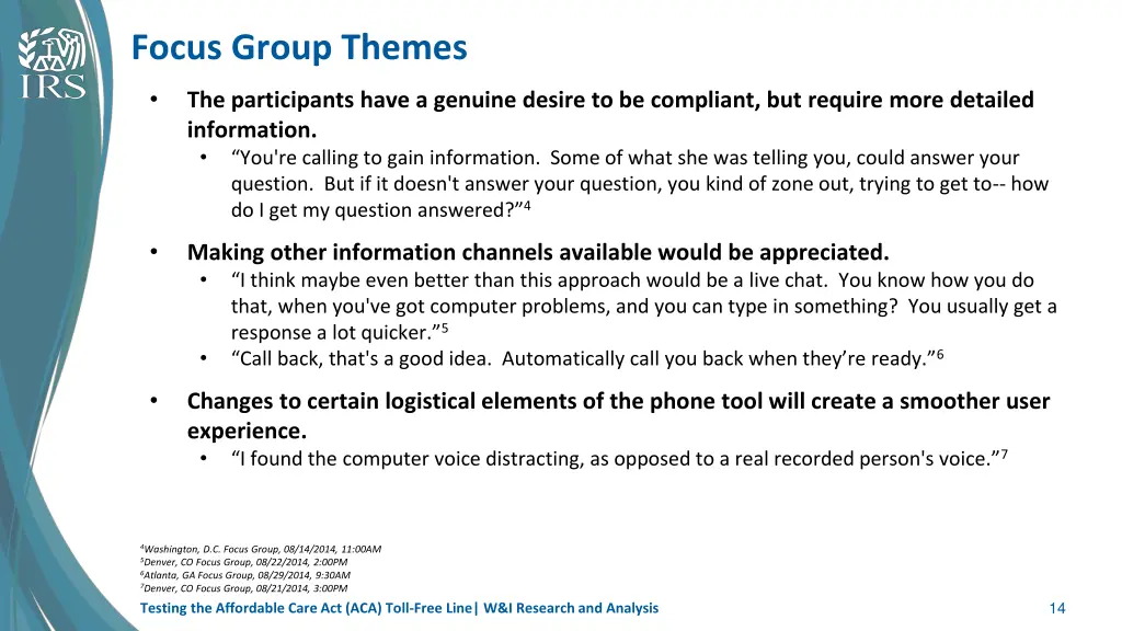 focus group themes 1