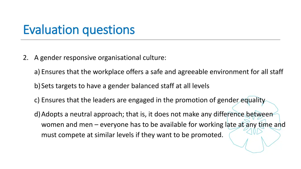 evaluation questions evaluation questions 1