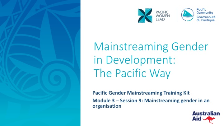 mainstreaming gender in development the pacific