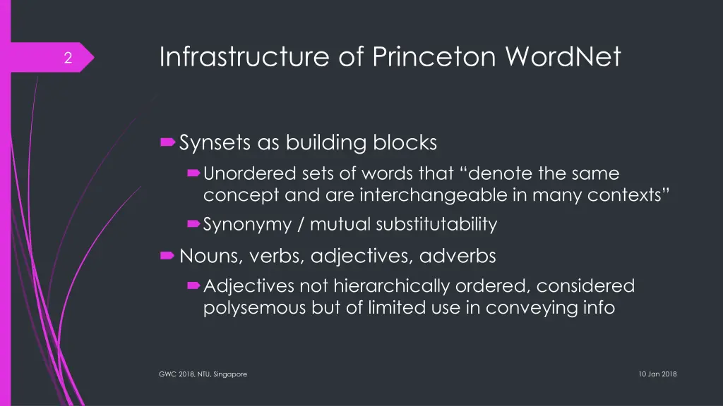 infrastructure of princeton wordnet