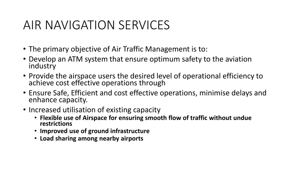 air navigation services
