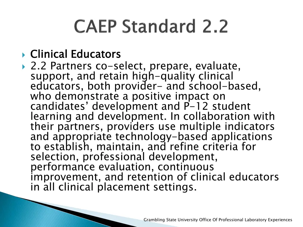 clinical educators 2 2 partners co select prepare