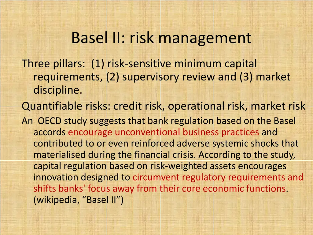 basel ii risk management
