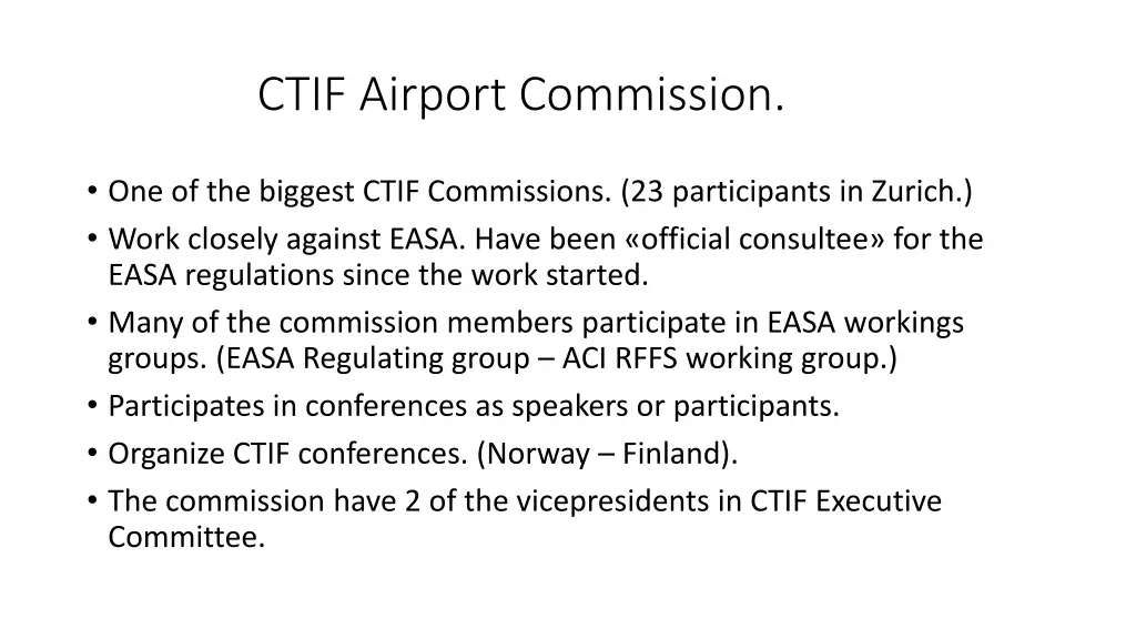 ctif airport commission 1