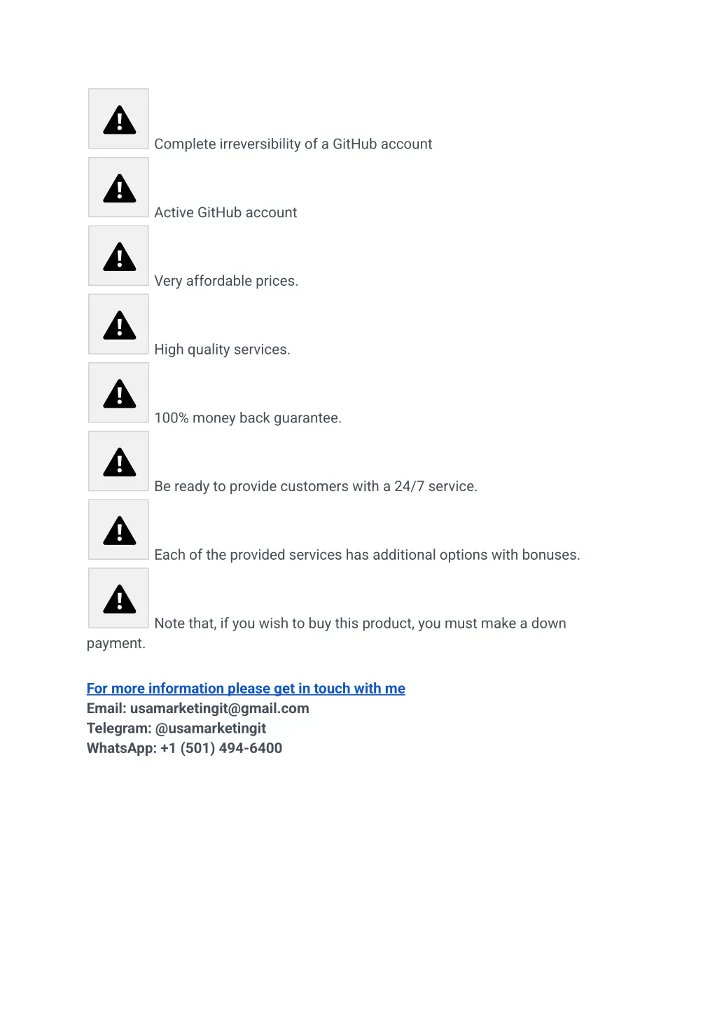 complete irreversibility of a github account