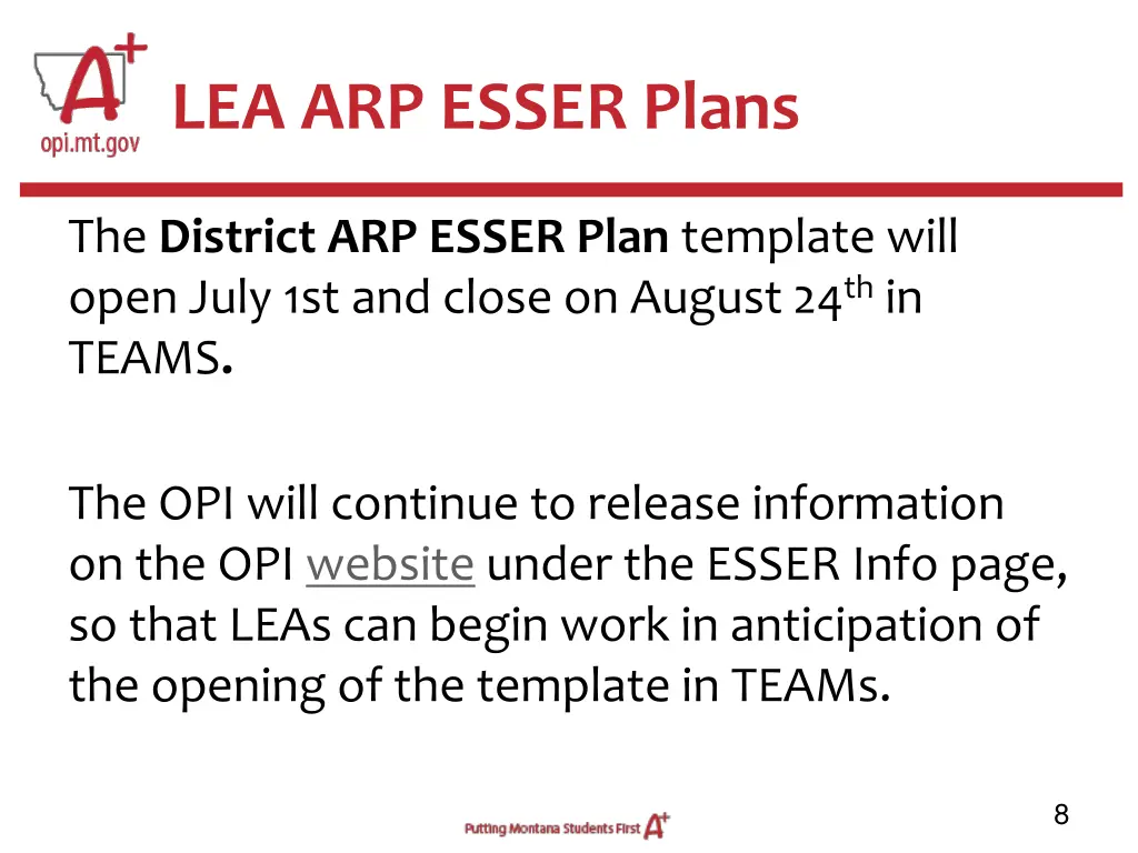 lea arp esser plans 1