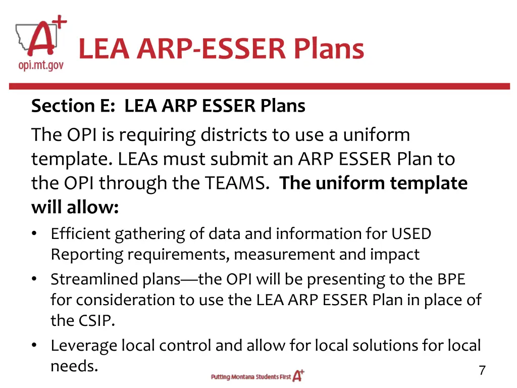 lea arp esser plans