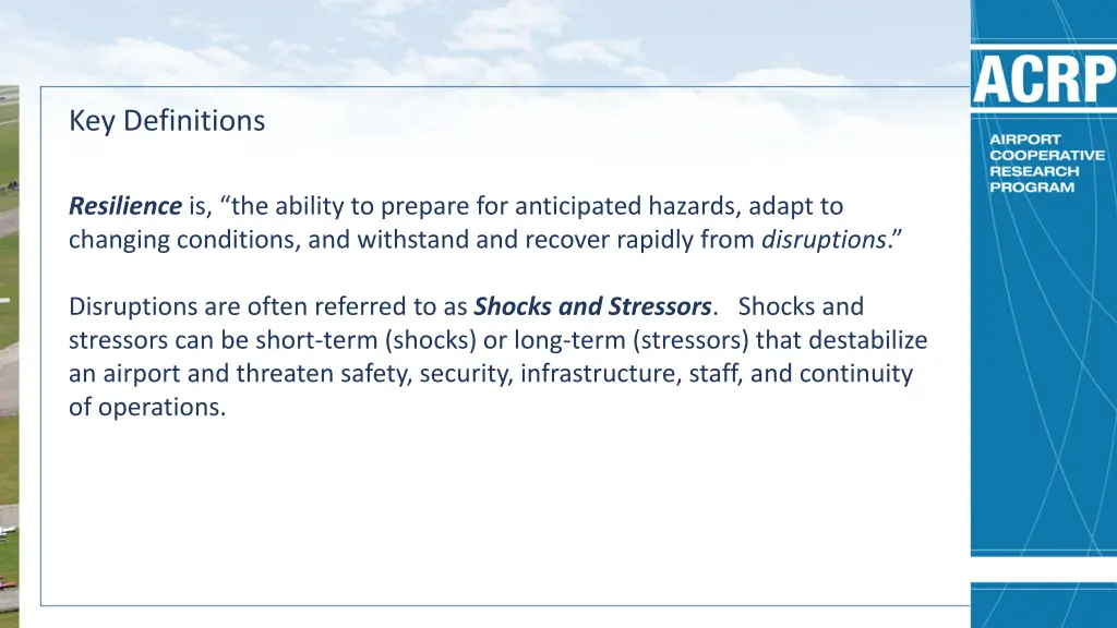 key definitions