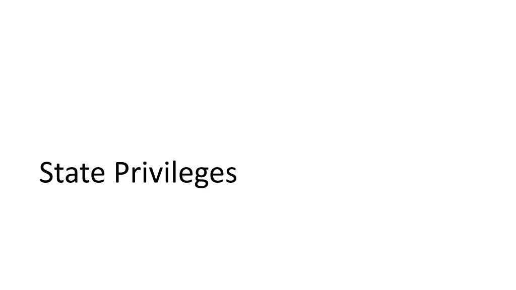 state privileges