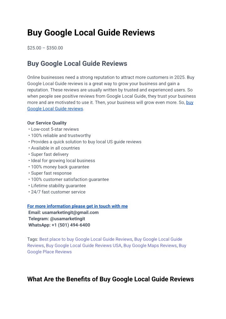 buy google local guide reviews
