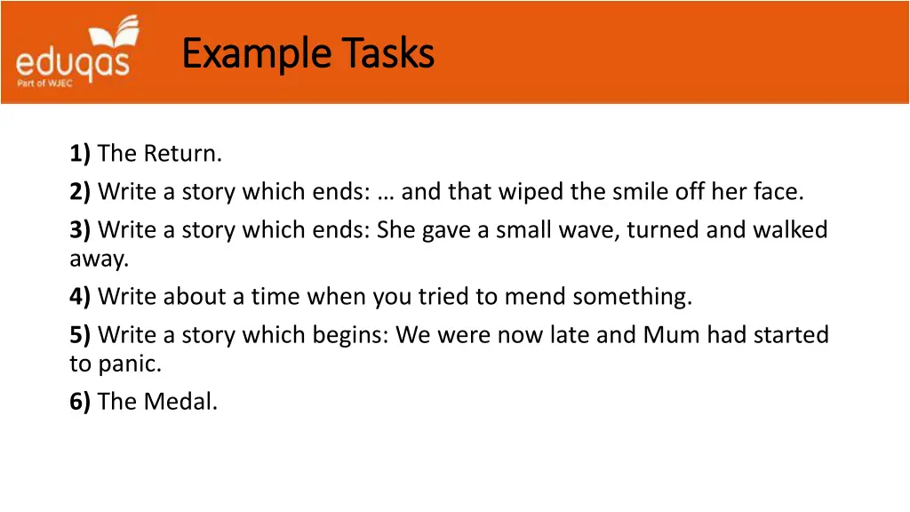 example tasks example tasks