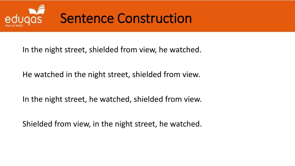 sentence construction sentence construction