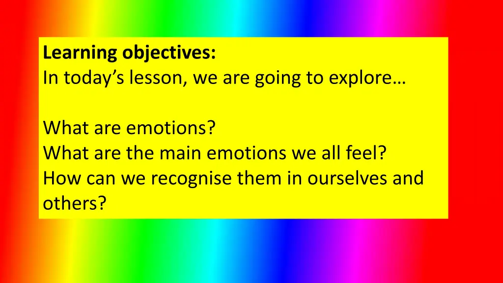 learning objectives in today s lesson