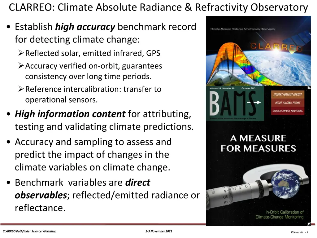 clarreo climate absolute radiance refractivity