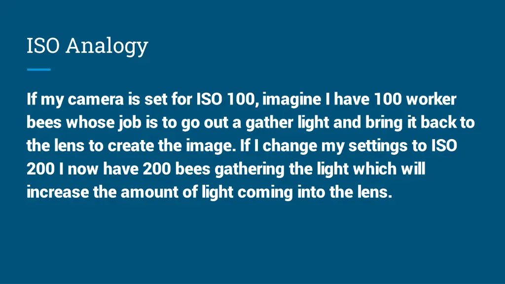 iso analogy