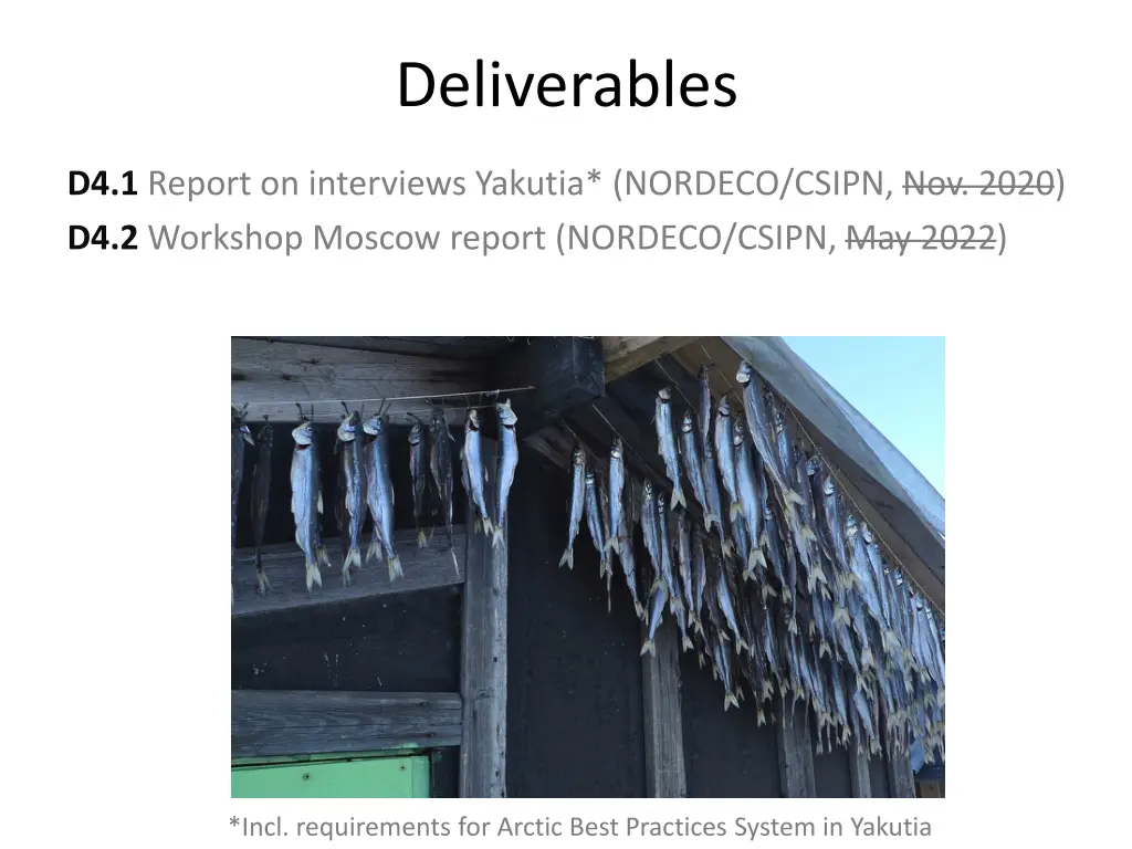 deliverables