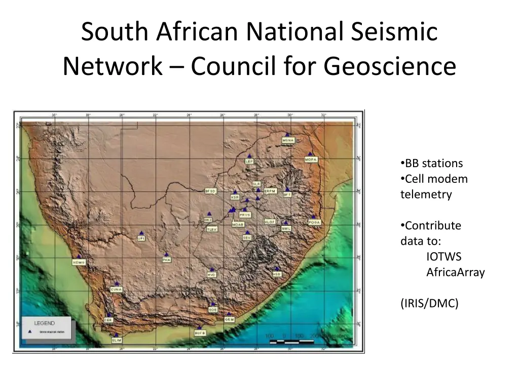 south african national seismic network council