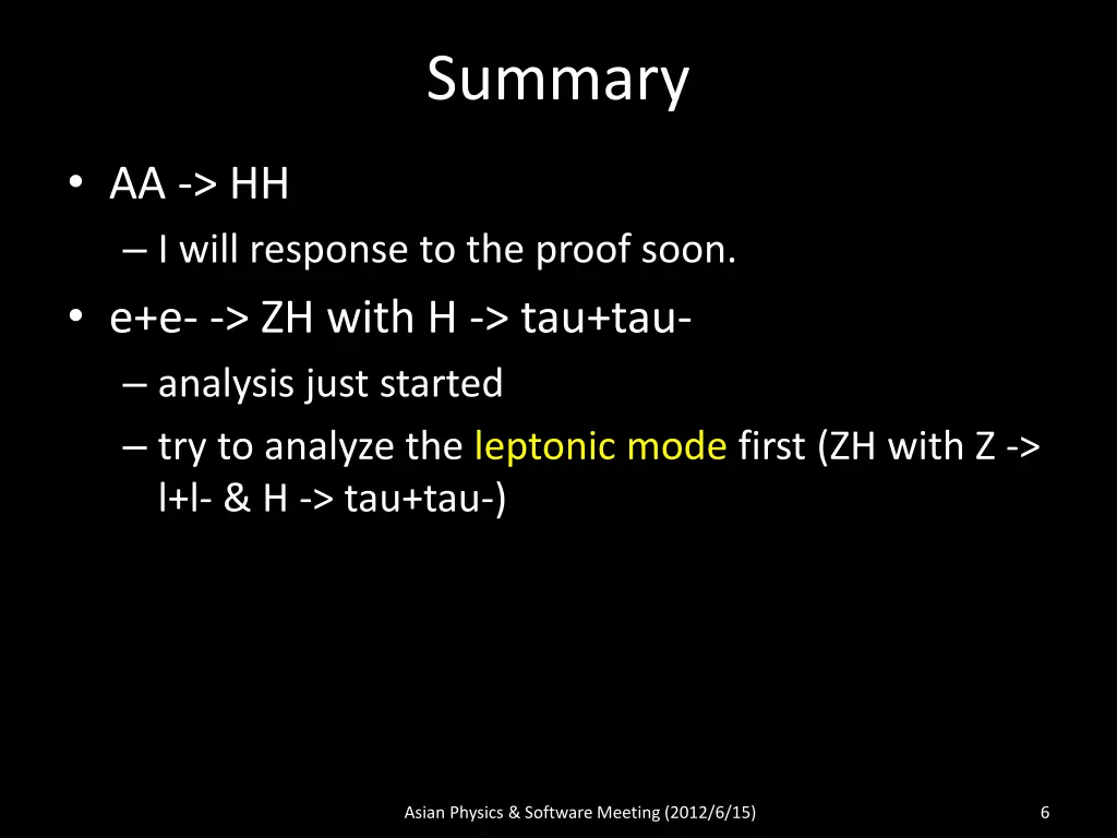 summary